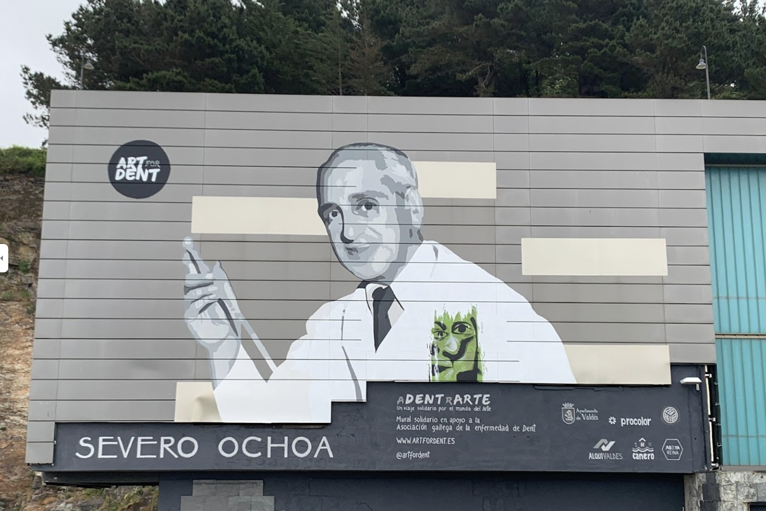 Mural "Severo Ochoa" en Luarca. Asturias